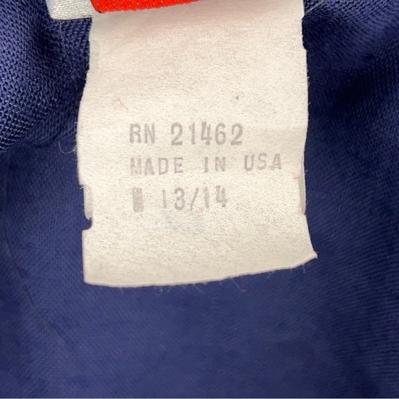 VINTAGE 13/14 SHELLY MICHAELS 1980’s BLUE WHITE SAILOR DRESS RETRO PINUP - Picture 13 of 14